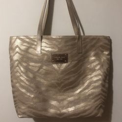 Michael Kors Gold Metallic Shoulder Tote Bag!