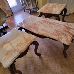 Coffee Table And 2 Side Tables 