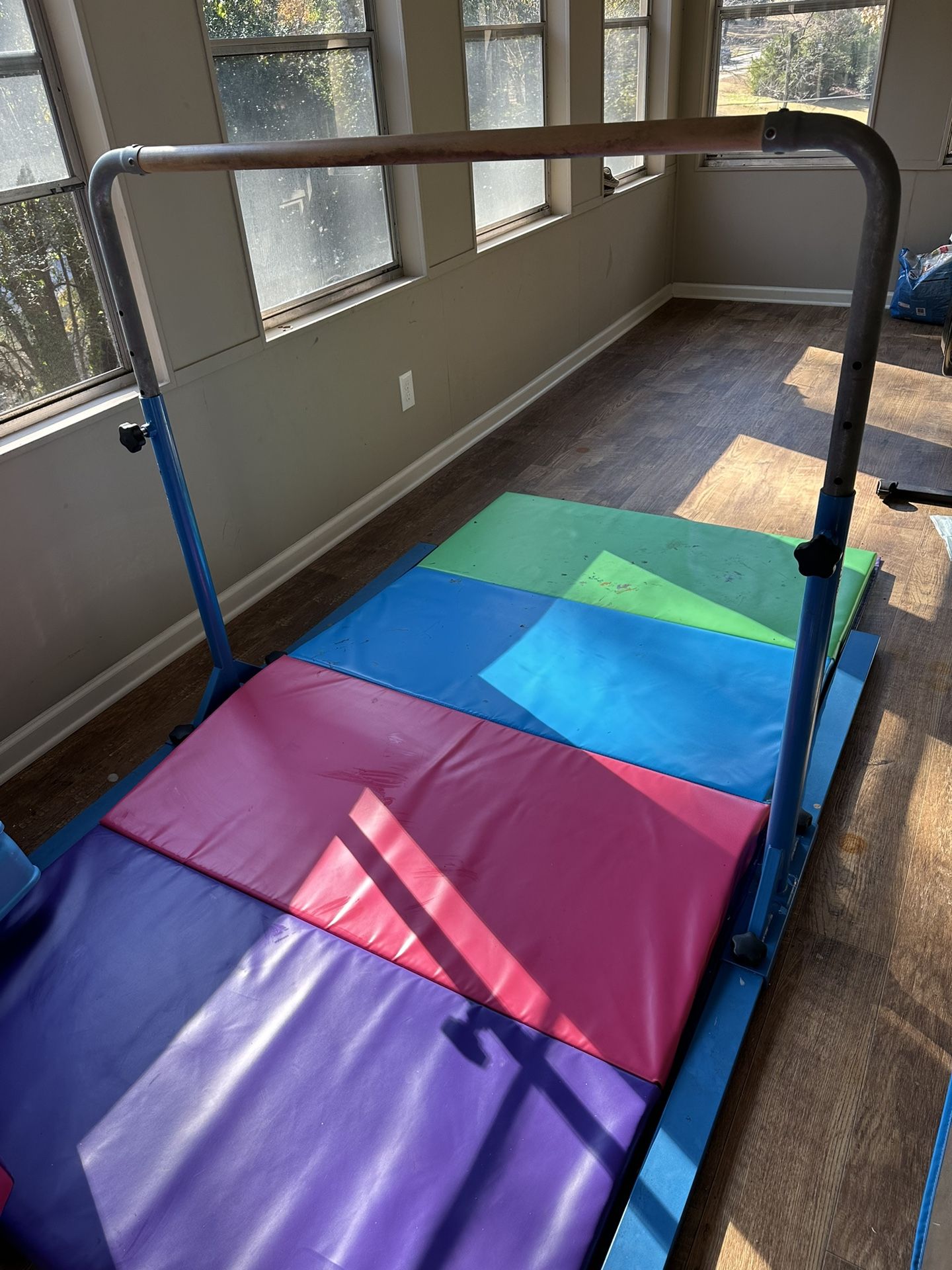 Tumbl Trak Jr Pro Bar Gymnastics With Mat