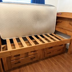 Solid Wood Bed Twin
