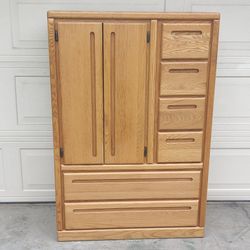 Dresser Tall Bureau Cabinet Chest of 6 Drawers Armoire