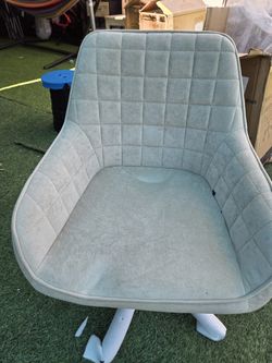 Light Green Fabric Accent Chair
