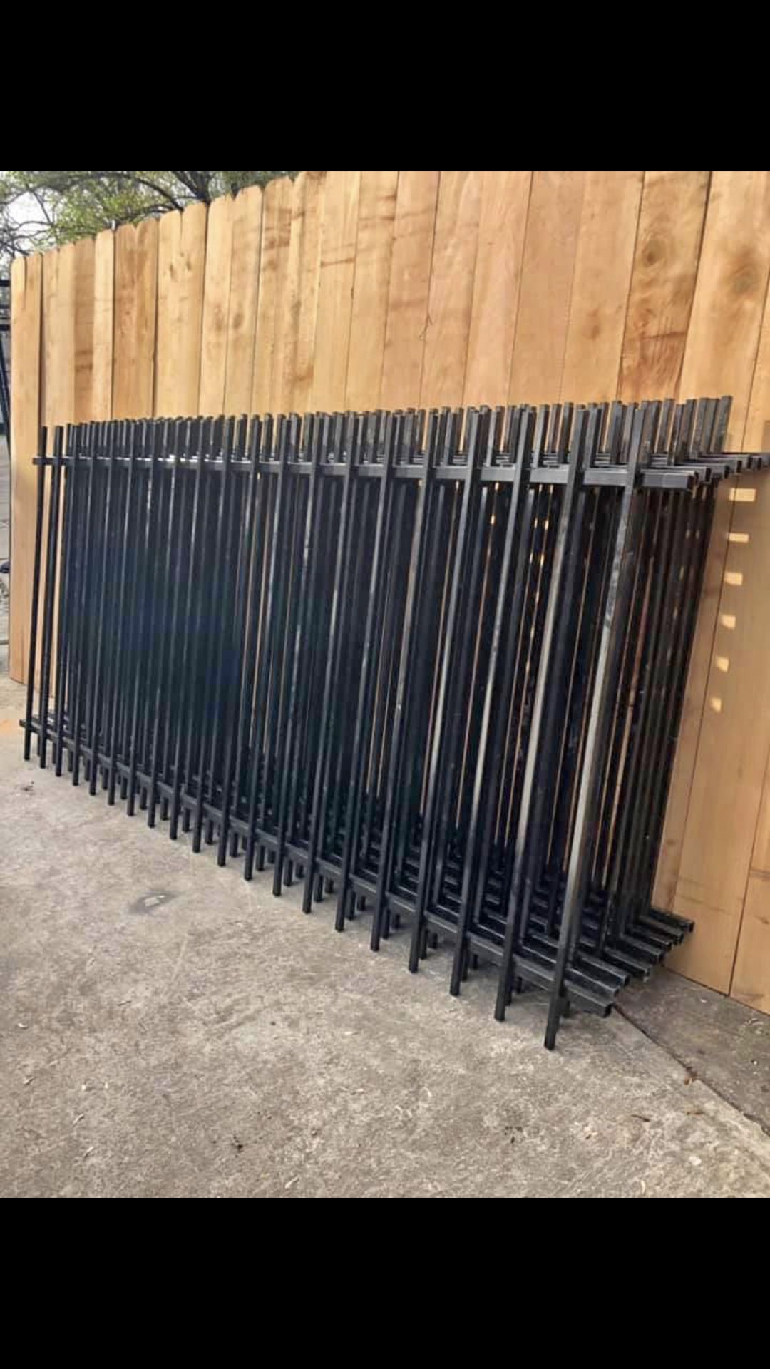 Iron fence panels/ 4x8/ powder coated