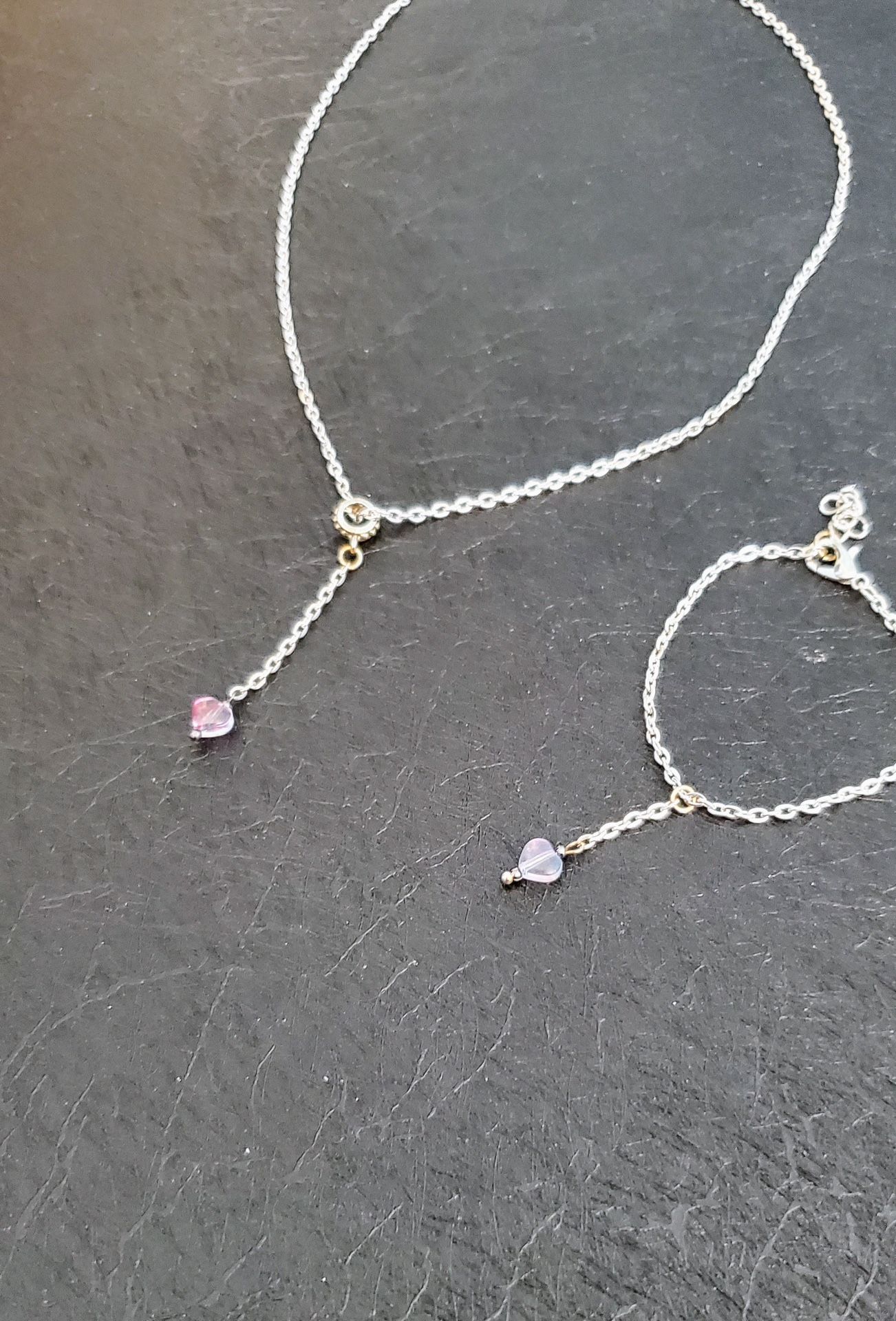 Heart Necklace,  Or Matching Bracelet. 