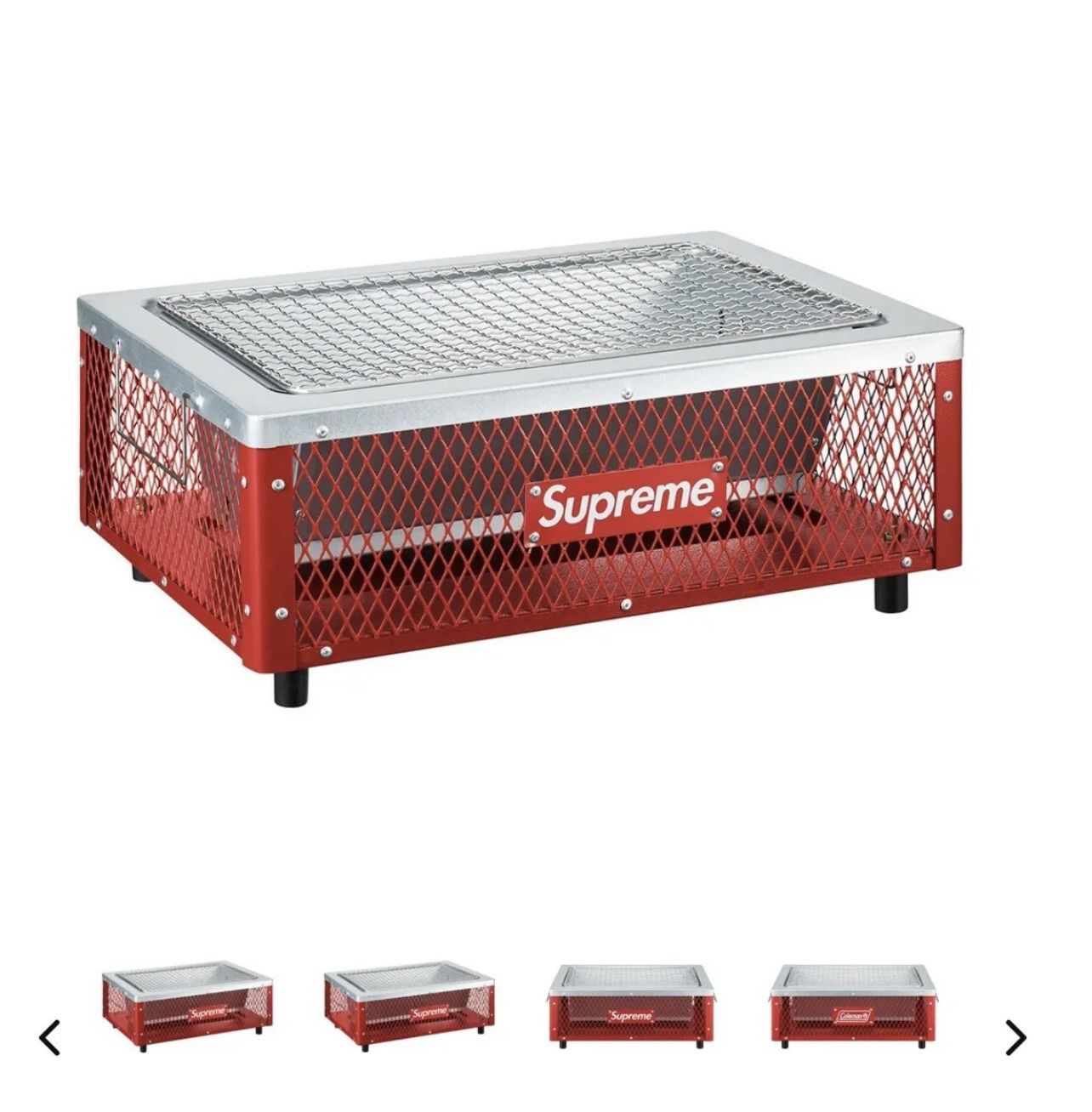Supreme®/Coleman® Charcoal Grill Supreme Coleman Charcoal Grill Red - SS23 - US