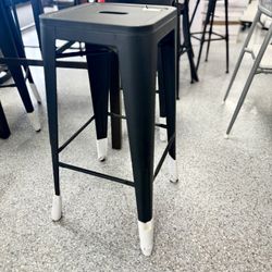 Matte Black Bar Stool -ABLGF095 Patio Outdoor