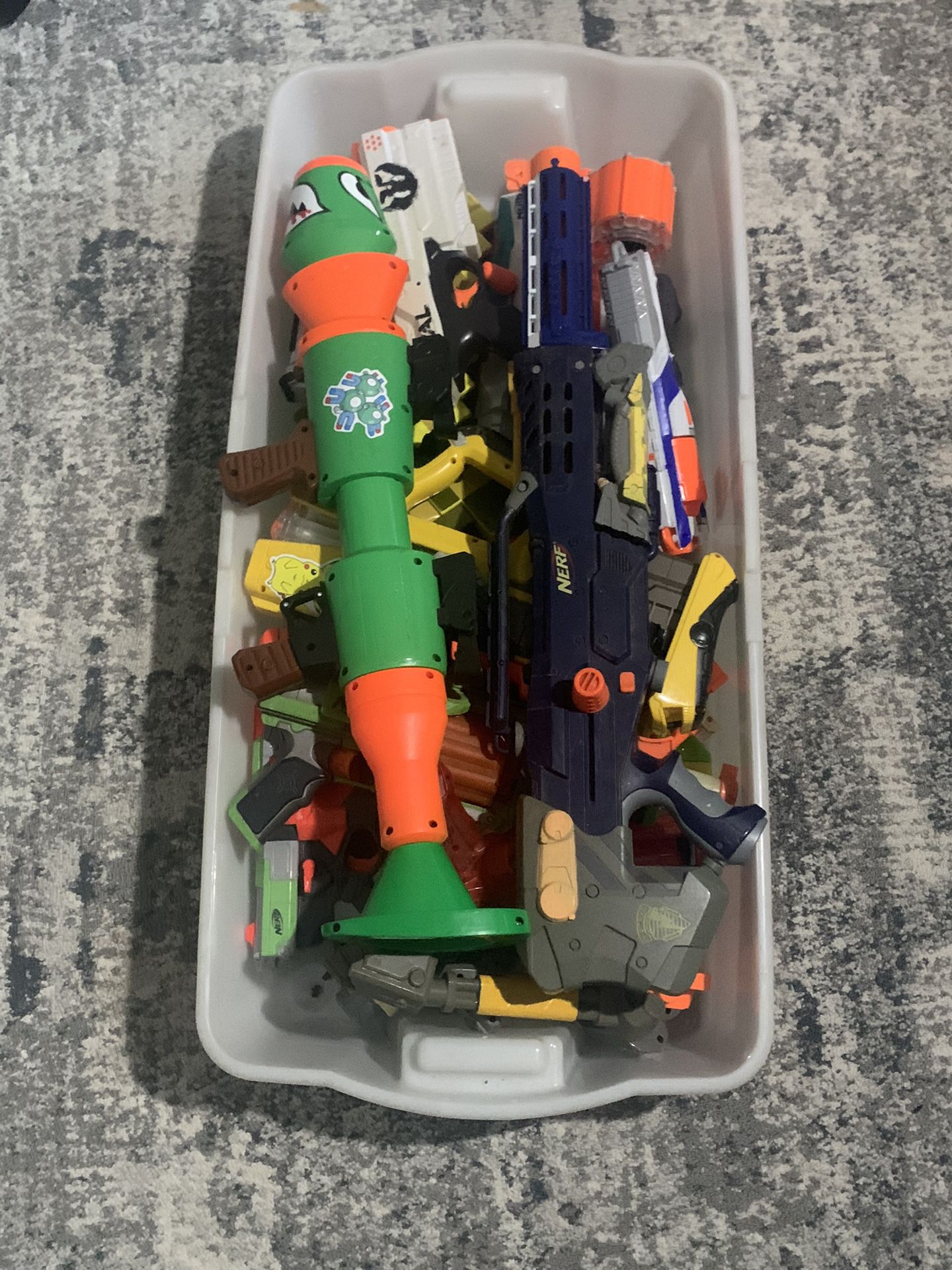 Box Full Of Nerf Guns 