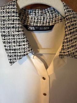 Zara women white top