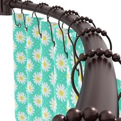 PrettyHome Adjustable Arched Curved Shower Curtain Rod Rustproof Expandable Aluminum Metal Shower Rod 38-72 Inches Telescoping Design Exquisite Custom