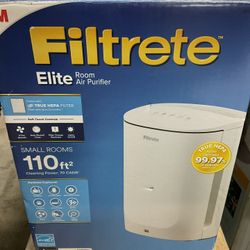 *NEW* Filtrete Elite Room Air Purifier 3-Speed 110-sq ft True HEPA Air Purifier 