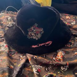 Ed hardy furry buckethat