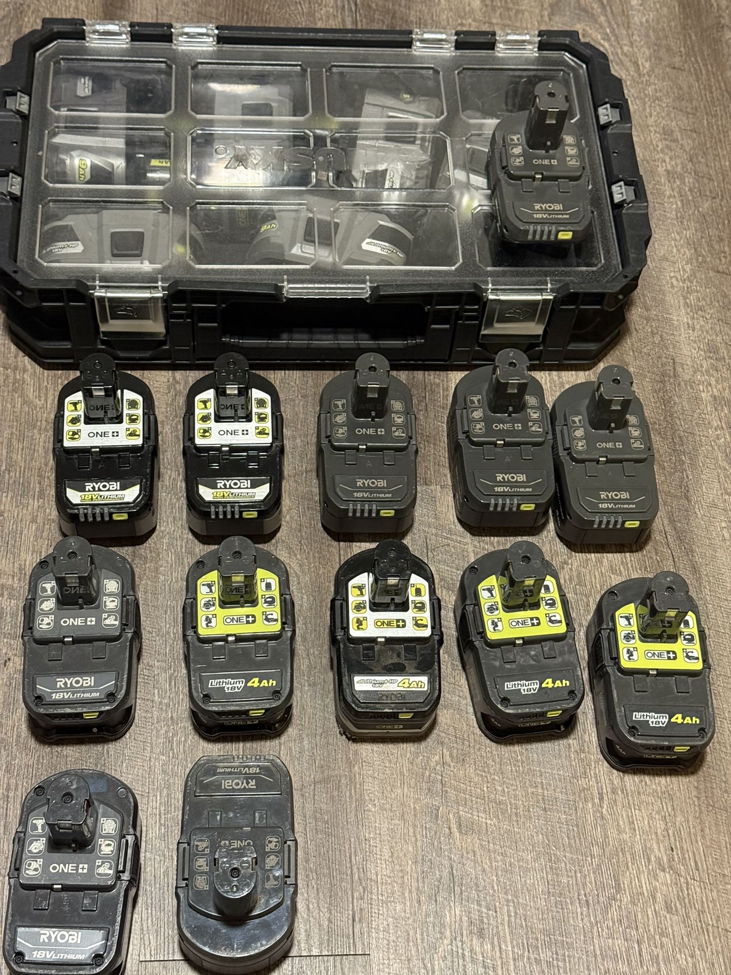 Tons Of Ryobi 18v Batteries Tools Attatchmenss
