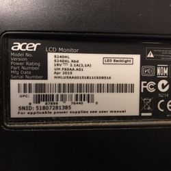 acer s24hl 70$ OBO