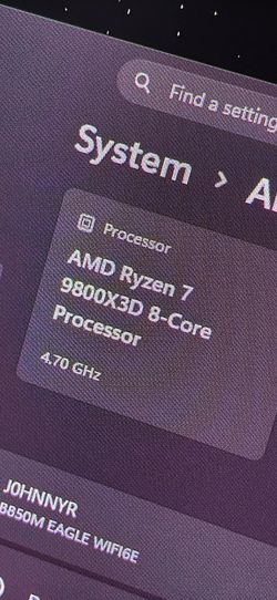Ryzen 7 9800x3d