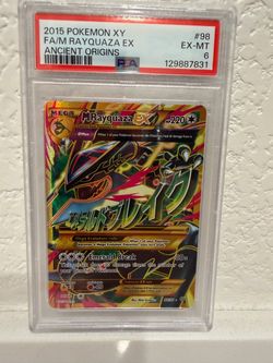 2015 Pokemon XY FA/M Rayquaza EX Ancient Origins #98