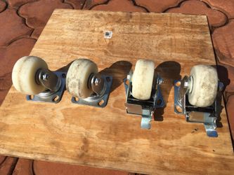 4” swivel caster and tool box wheels two with brakes