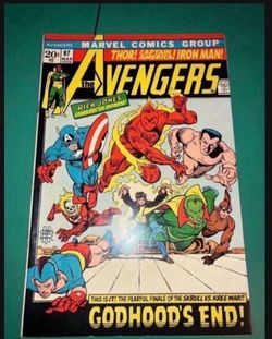 1972 🗝️ Bronze Age Avengers #97 Comic Book Kree- Skrull War