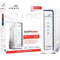 ARRiS Surfboard modem SB6190 New in box 1 GBPS 32;