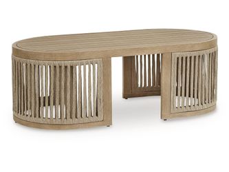 Serena Shores Beige Rectangular Cocktail Table