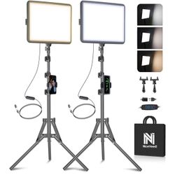 NiceVeedi 2-Pack LED Video Light Kit
