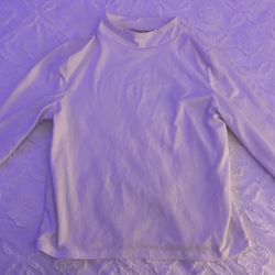 white turtle neck long sleeve 