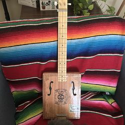 Cigar box 3-string guitar