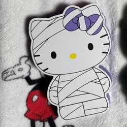 hello kitty halloween mummy wood decor 