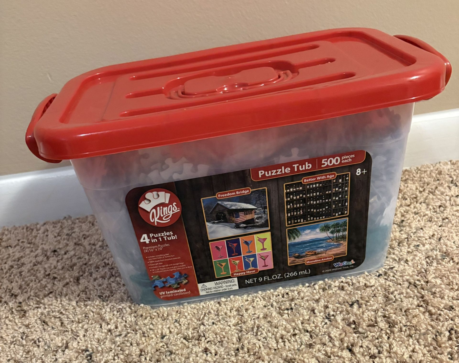 Puzzle Tub 4 Jigsaw Puzzles - 500pc Each 