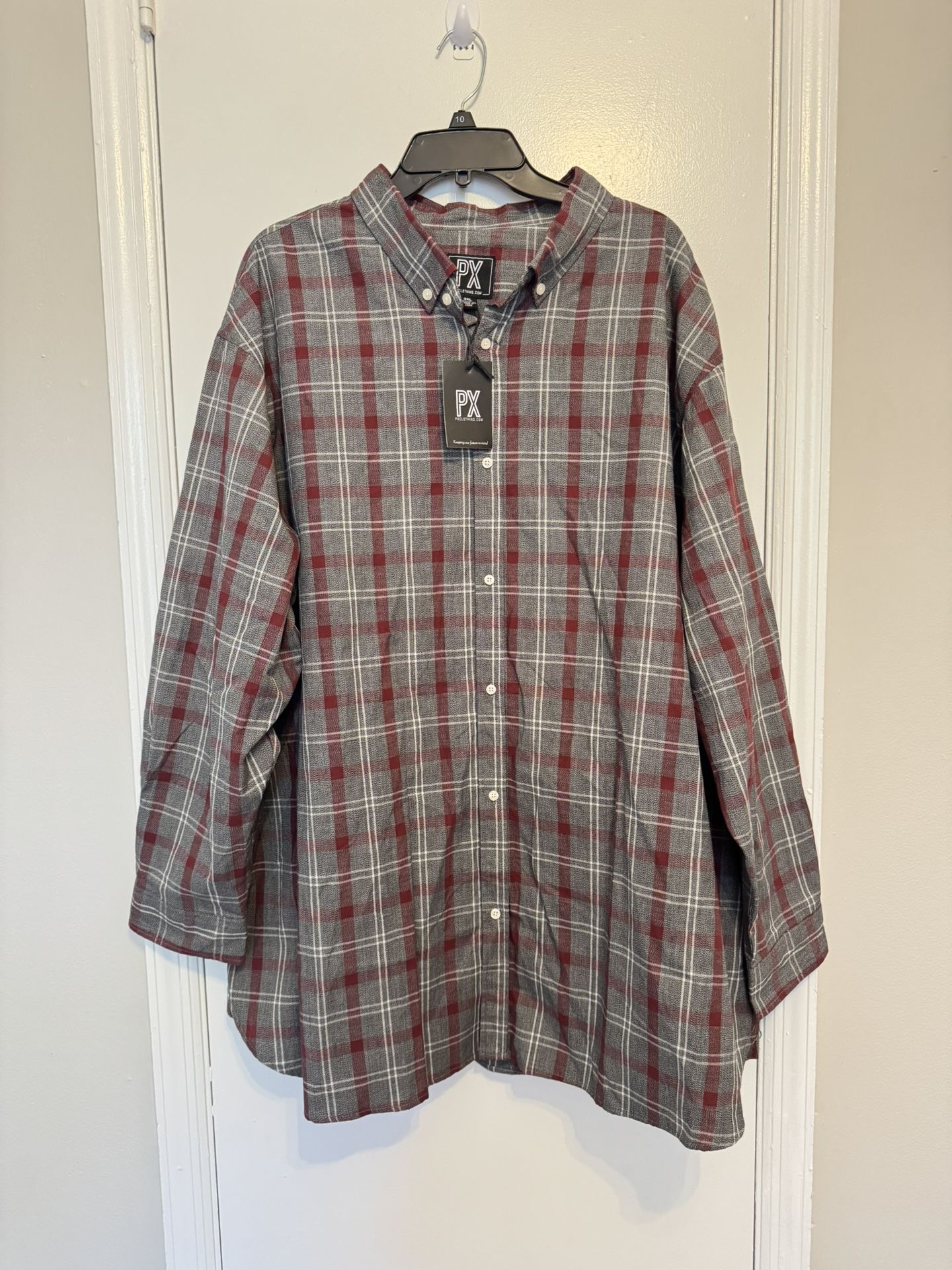 PX Clothing Men's Flannel Shirt Size 3XL