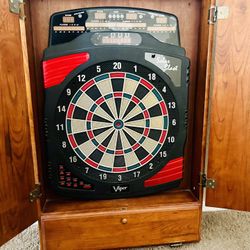 Viper Electronic Dart Board with cabinet