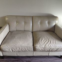 2 Seat Italian Leather Couch