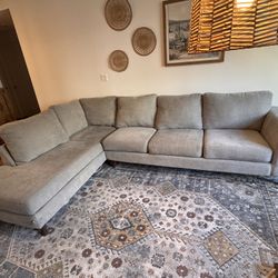 Grey L Shaped Couch 
