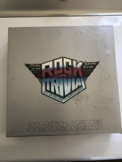 Vintage rock trivia board game