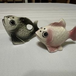 VintageKoi  Fish Salt & Pepper Shakers 