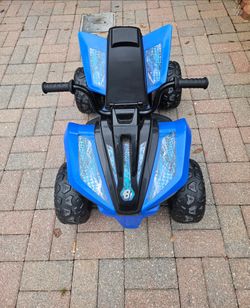 Kalee 6 Volt Trail Racer blue ATV ride-on
