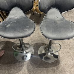 Two Barstools Adjustable Height