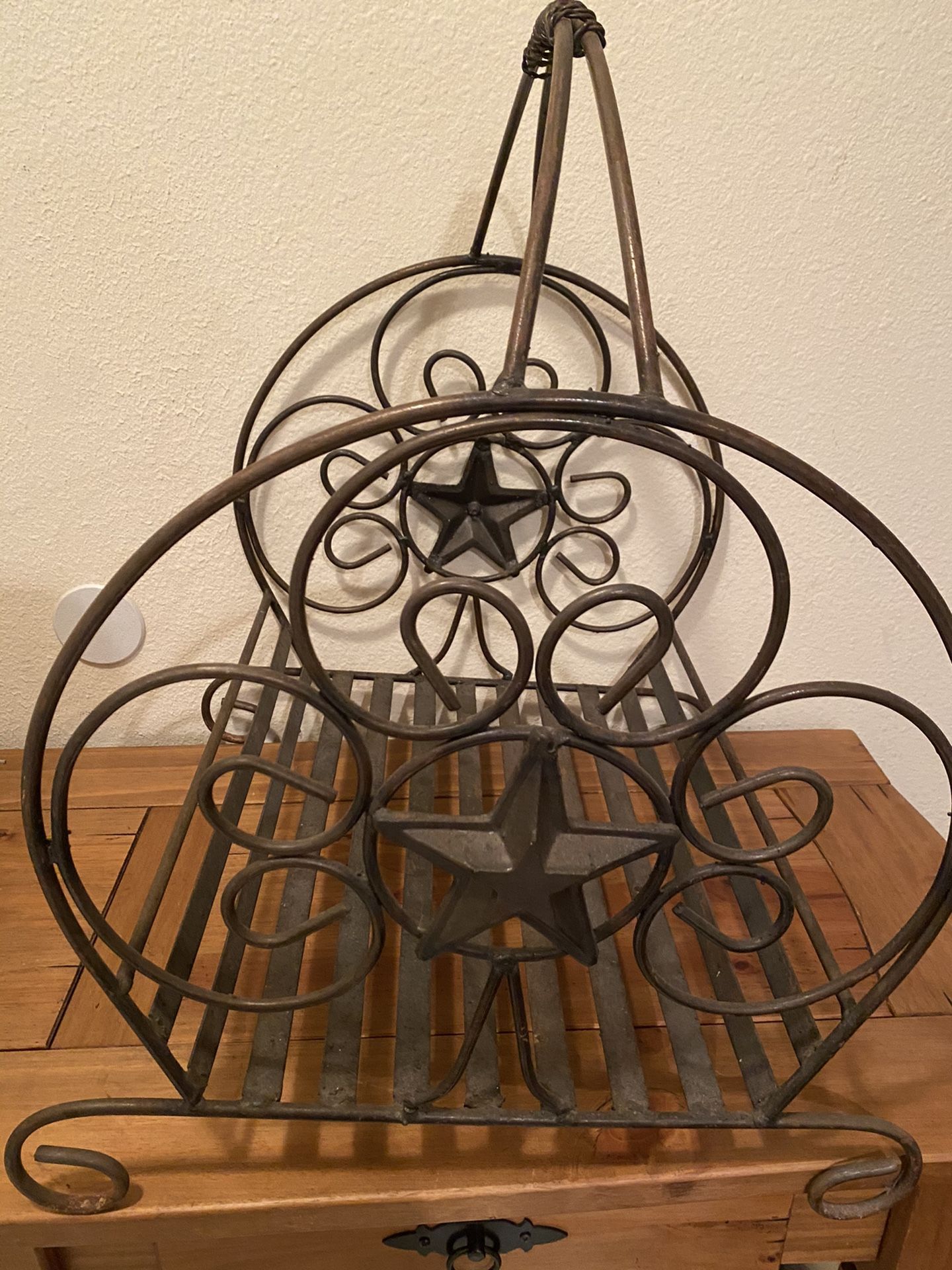 Rustic Large Wood Log Holder or Blankets, Magazines