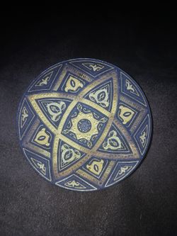 Vintage Damasquina Plate