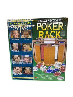 Poker chips ♥️ ♦️ ♣️ game rack with chips and card never used or open new in the Box
