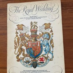 Royal Wedding Program 1981