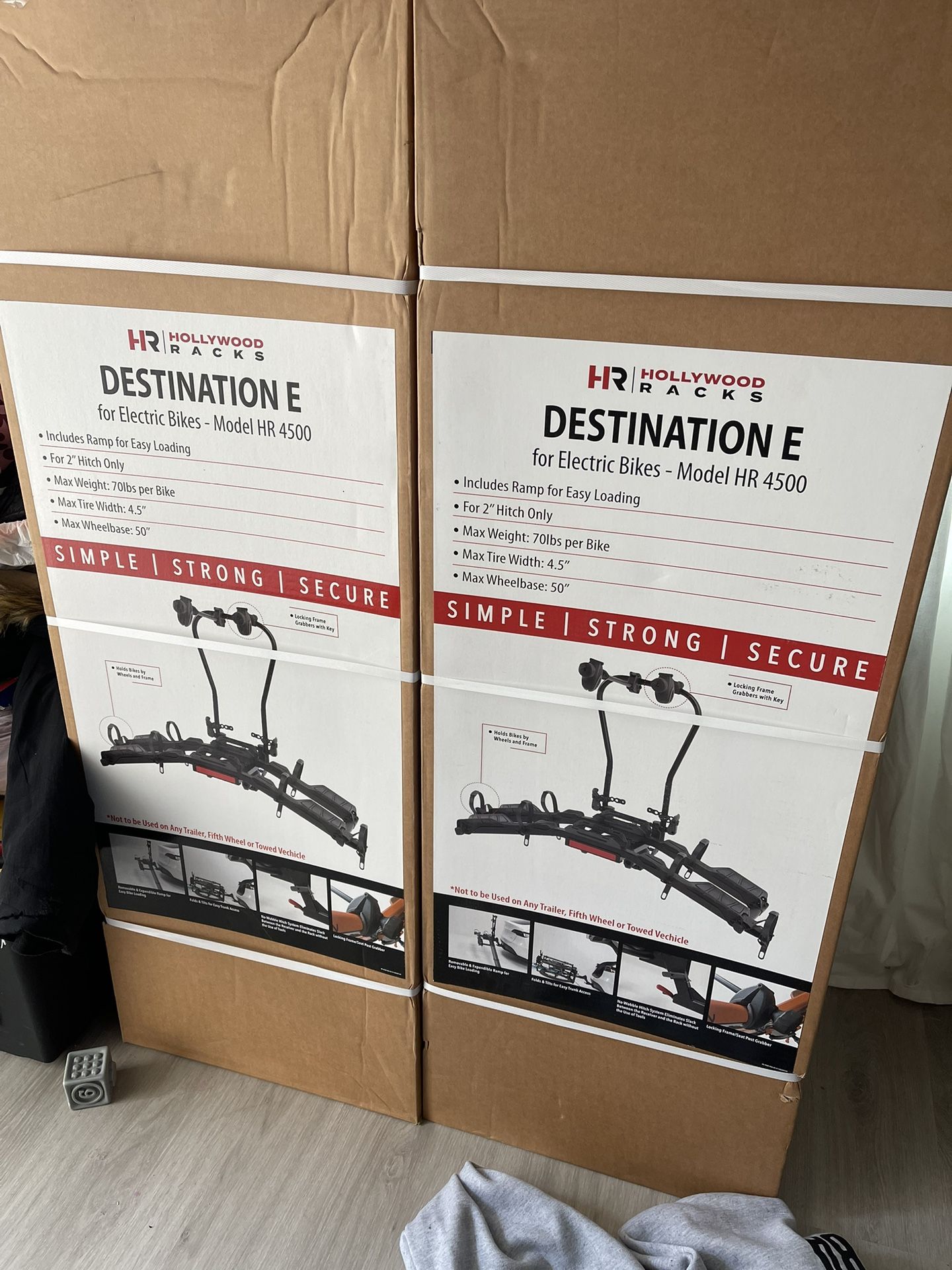 Hollywood Destination E Hitch Bike Rack With Ramps for Standard & E-Bikes