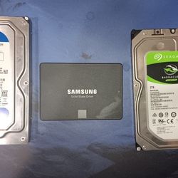 PC Storage Hard Drives And SSD