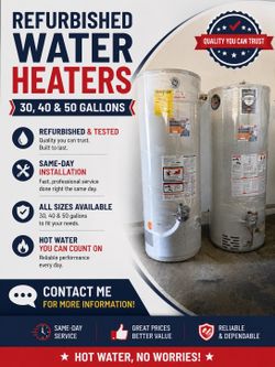 Refurbished water heaters