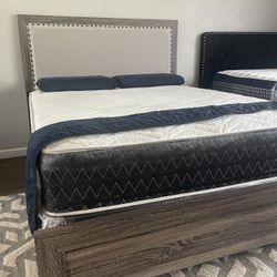 Brand New Queen Size Wooden Bed Frame With New Mattress/Fast Delivery