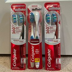 2-pack Colgate toothbrushes: $5 each