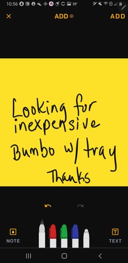 Bumbo with tray