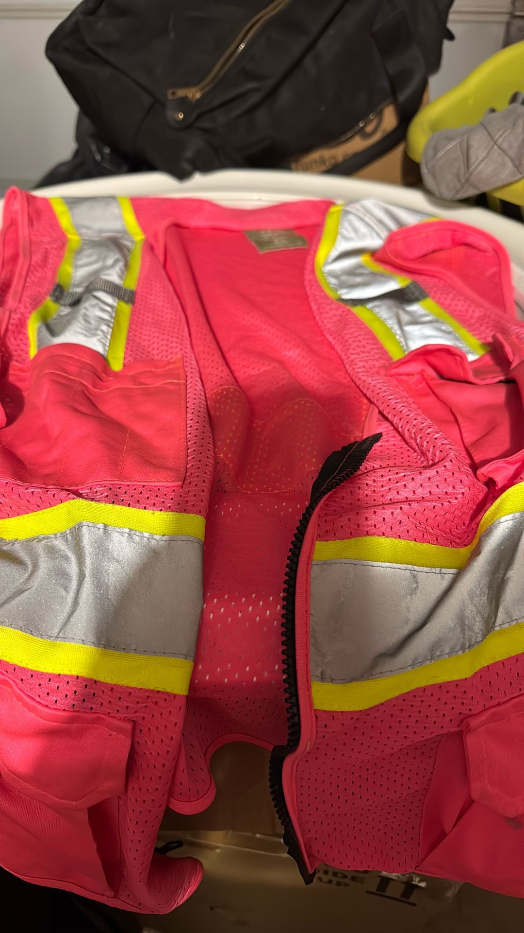 Chaleco Rosa Para Trabajar