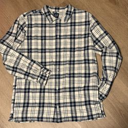 GAP- plaid shirt/jacket with pockets on the side 