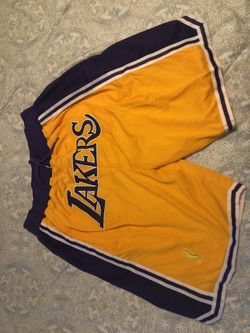 Just Don Los Angeles Lakers Basketball Shorts 2XL