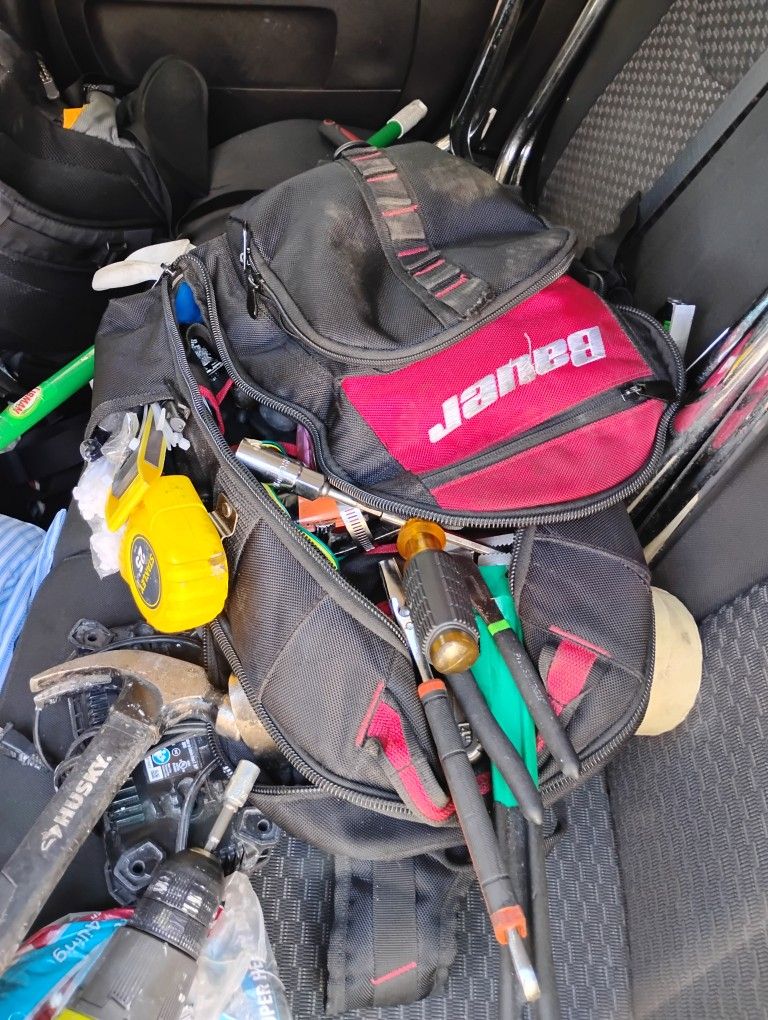 Tool Backpack With Plenty Of Tools